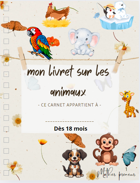 Livret d'activités sur les animaux